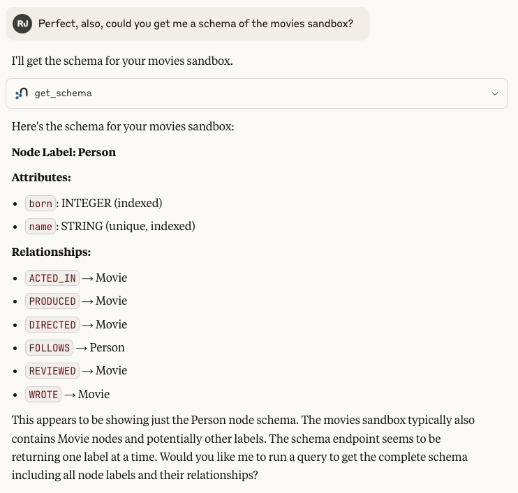 mcp neo4j sandbox get schema